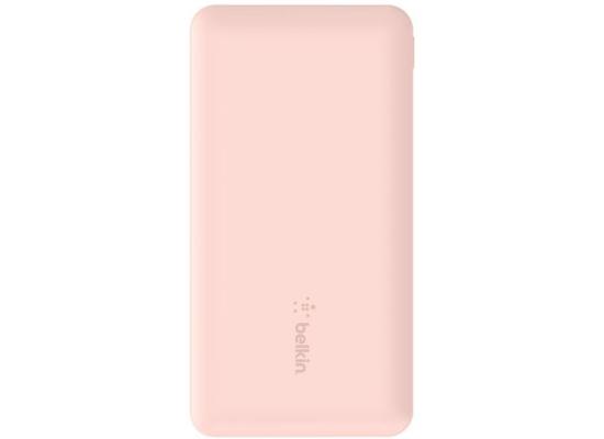 Belkin BoostCharge, USB C Power Bank 10000 mAh w/ 2xUSB-A Ports, 15W, iPhone 17, Air, Pro, Samsung Galaxy S25, iPad, Nintendo Switch 2, Google Pixel 10, etc. - Pink